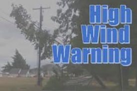 High Wind Warnings for Saturday 4