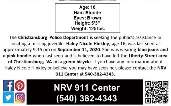 UPDATE: Missing teenager located! 4