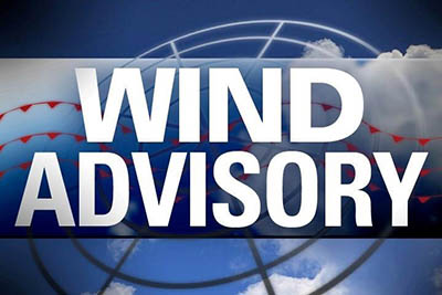 Wind Advisory this afternoon through tomorrow 4