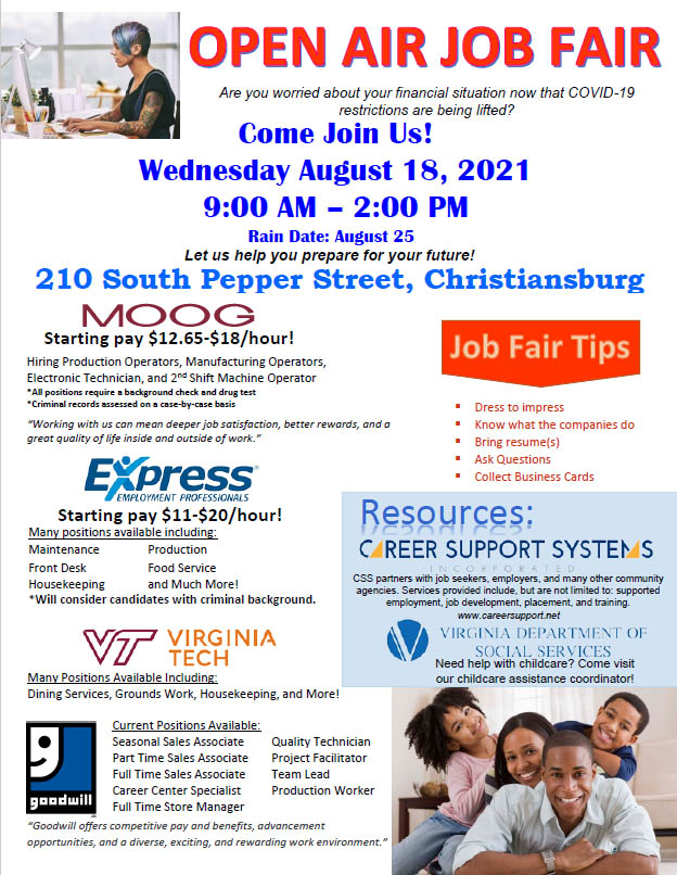 8/18: Job Fair! 4