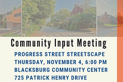 Community Input Meeting on Progress Street Streetscape 4