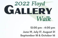 Gallery Walk Floyd Press Ad (4.889 × 10 in)
