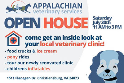7/30: Appalachian Vet Open House 8