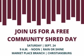 Christiansburg Shred Day Flyer