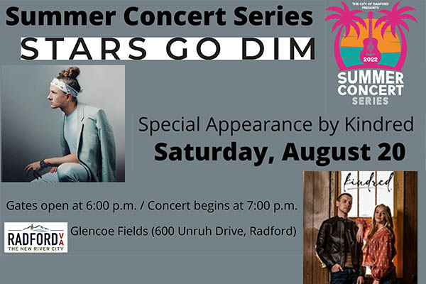 8/20: Stars Go Dim at Summer Concert Series 6