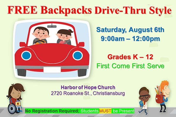 08/06: Drive Thru Backpacks 16