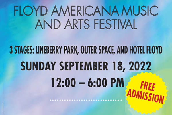 9/18: Floyd Americana Music & Arts Festival 4