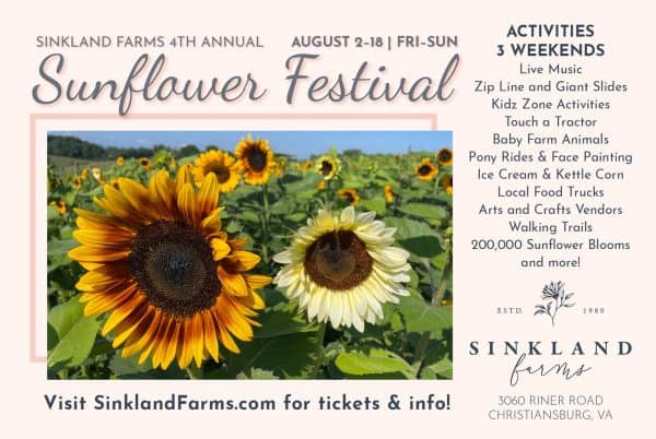 Sinkland Farms 4th Annual Sunflower Festival