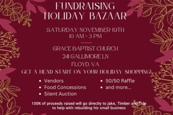 Fundraising holiday bazaar