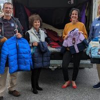 Donated coats
