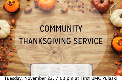 Pulaski County Community Thanksgiving Service 2