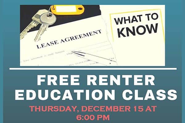 Free Renter Education Class 4