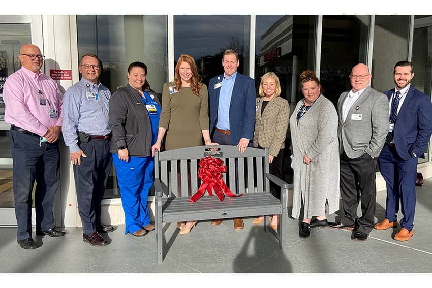 Composite Bench Donated to Sister Hospital 4