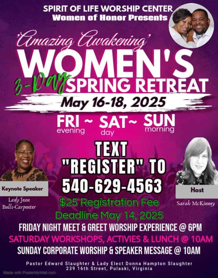 5/16-18: Women's Spring Retreat 2
