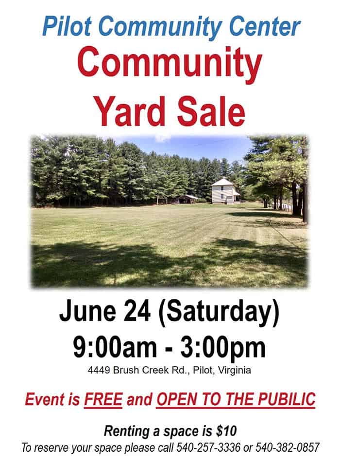 6/24: Pilot Community Yard Sale 4