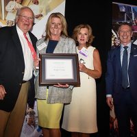 from the left, VFCCE Chair Ben Davenport, NRCC Educational Foundation Executive Director Angie Covey, VFCCE Executive Director Jennifer Gentry, and VCCS Chancellor David Doré.