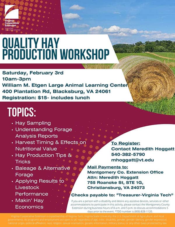 2/3: Quality Hay Production Workshop 4