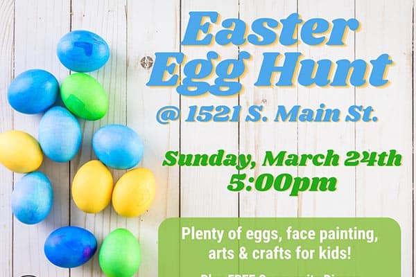 3/24: Easter Egg Hunt & Dinner 4