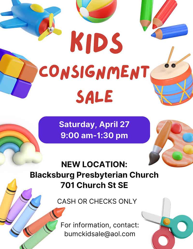 4/27: Spring Children's Consignment Sale 4