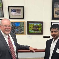 Congressman meets with winner of art contest