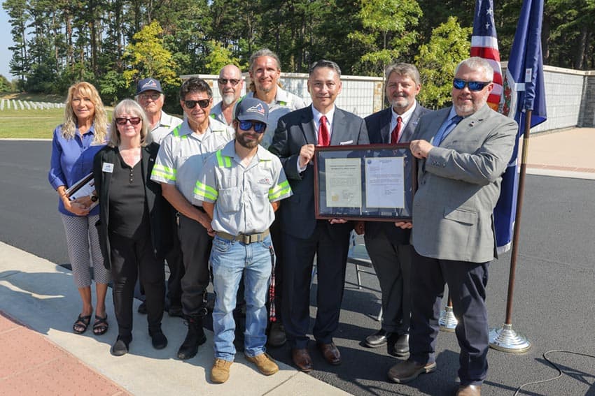 Veterans Cemetery Receives Award