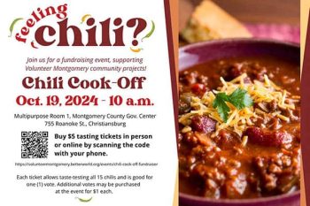 10/19: Chili Cook-off Fundraiser