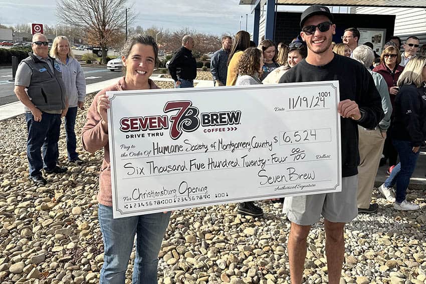 7 Brew Opens in Christiansburg, donates to HSMC 8