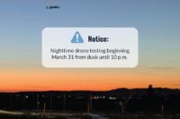 Nighttime Drone Testing in Christiansburg