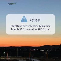 Nighttime Drone Testing in Christiansburg