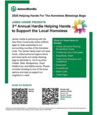 Hardie Helping Hands Blessing Bags