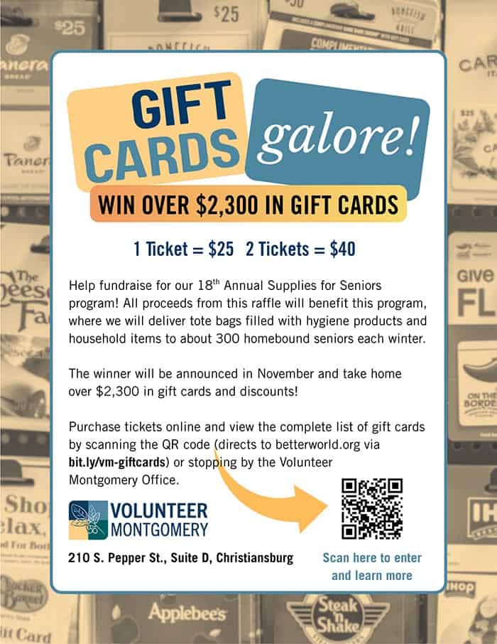 Gift Cards Galore Raffle Fundraiser 2