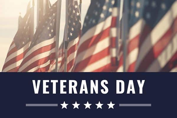 Veterans' Day Closings & Changes 2