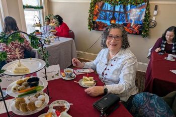 Gunin-Kiran enjoying tea-YTea