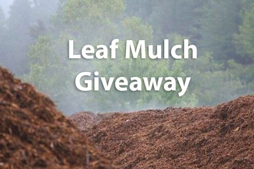 Spring Leaf Mulch Distribution: April 25 2