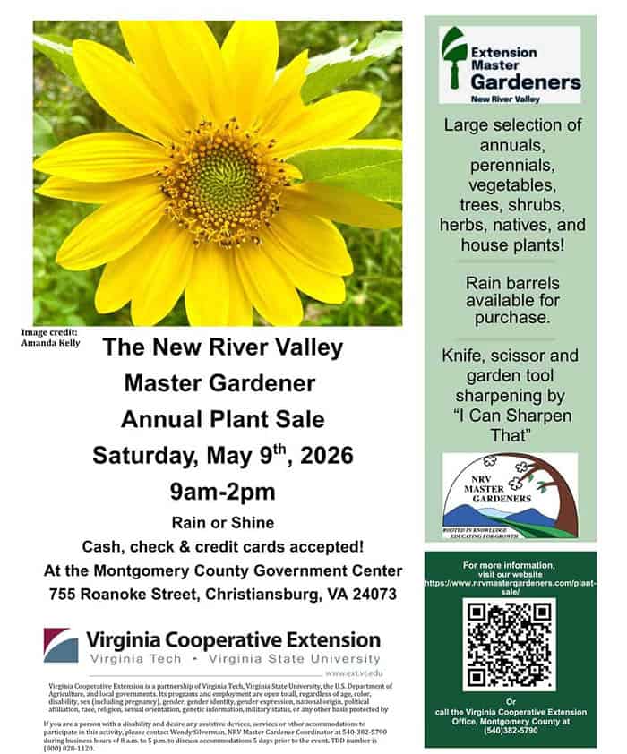 5/9: Master Gardener Plant Sale 2