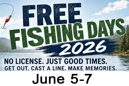 6/5-7: Free Fishing Days 2
