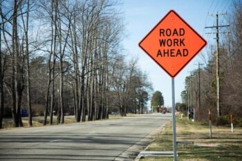 road-work-ahead