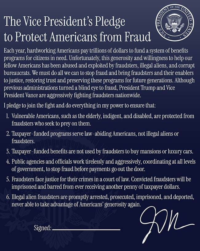 Griffith Signs Pledge to Protect from Fraud 2
